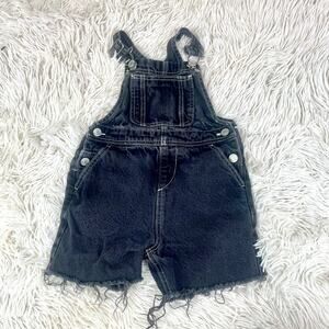 Zara 9-12mos Black Jean Overalls